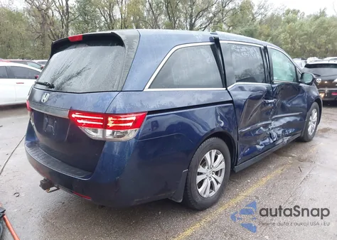 2015 Honda Odyssey Ex-L из США, поврежденный, VIN 5FNRL5H64FB112671